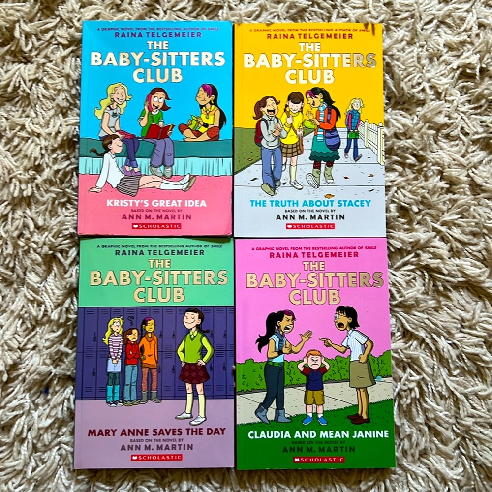 The Babysitters Club - books 1-4 in EUC
